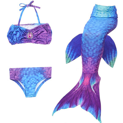 

3pcsSet Girls Mermaid Tails Swimming Costume2017 Children Mermaid Tail Costume For Kids Swimming Mermaid Tails
