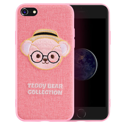 

Teddy Collection Apple 8/7 Mobile Shell iPhone8 / 7 Cartoon Cover Творческая трехмерная трехмерная вышивка All-in-one Silicone Soft shell Лори Тедди