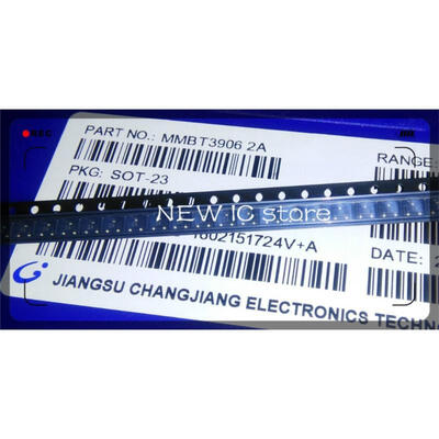 

Free Shipping 100pcslot MMBT3906 2A 02A40V PNP SOT23 SMD Triode Transistor