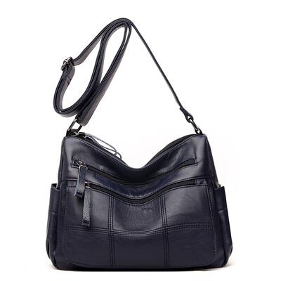 

Handbags 2018 new fashion women bag middle-aged ladies bag wild shoulder Messenger bag large capacity soft PU big bag