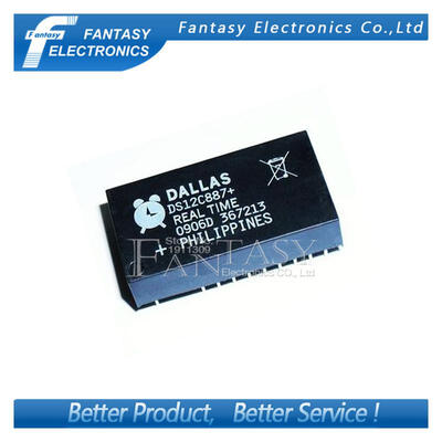 

10PCS DS12C887 DIP18 DS12C887+ DIP new and original IC free shipping