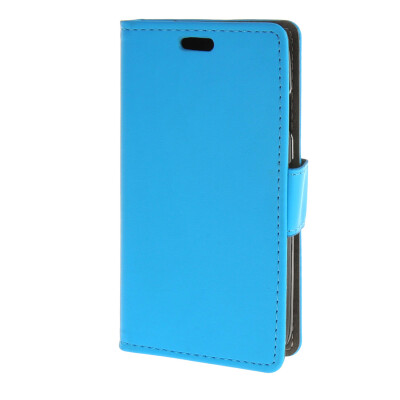 

MOONCASE Case for Samsung Galaxy V Plus G318H Flip Leather Wallet Pouch Card with Kickstand Case Cover Blue