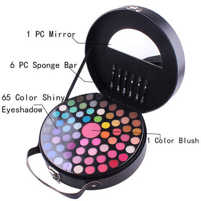 

66colorNude Eyeshadow Pallete Cosmetic Pigment Makeup Eye Shadow Brushes Set