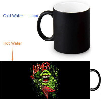 

Ghostbusters Slimer Morphing Mug Color Change Tea Cup Magic Milk Coffee Mug