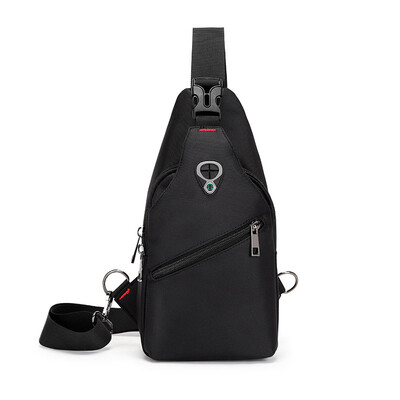 

Mens Chest Bag Casual Waterproof Oxford Shoulder Bag