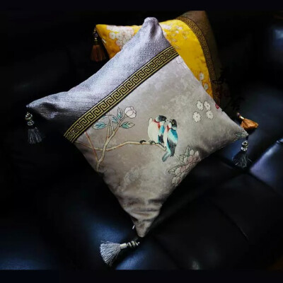 

Freeshipping Cotton Traditional Embroidery Customized Pillow Case Wedding Room Sofa Chair Bedding Hotel Decorative Cushion Cover