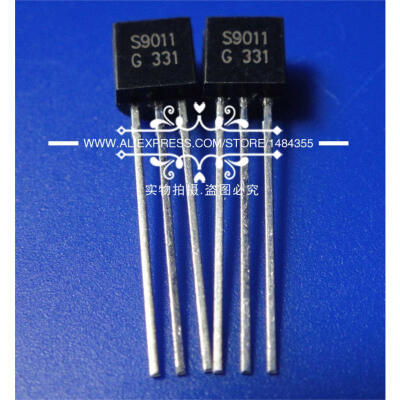 

Free shipping 100pcs/lot S9011G S9011 0.03A/30V NPN transistor TO-92