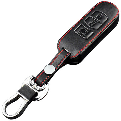 

Huazha Mazda key package smart two-button black Mazda 2 Mazda CX-5 leather key set special car keychain
