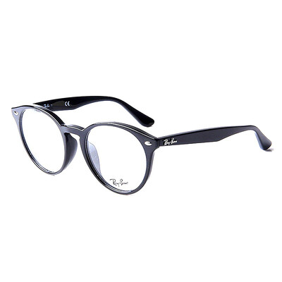 

RayBan Raymond glasses frame men and women fashion black glossy round frame optical myopia frame RX2180VF 2000 51mm