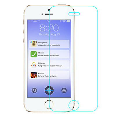 

Buself Tempered Glass Premium Ultra HD Clear/9H Hard/2.5D Curved/Anti-Scratch Screen Protector Guard for iPhone 5 5s