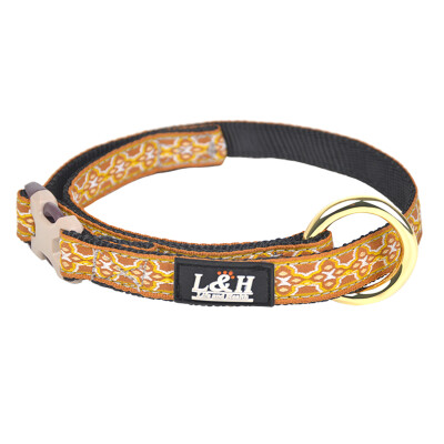 

L&H Lok collar collar pet collar cat collar collar dog collar ring circle pet supplies ethnic style series M - yellow