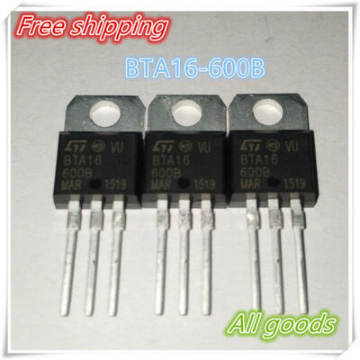 

100PCS BTA16 BTA16-600B BTA16-600 Triac 600V 16A