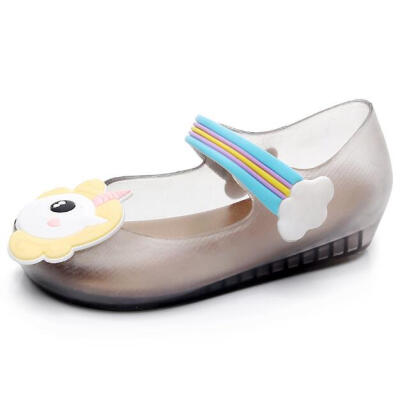 

New Style of Children Shoes Jelly Cartoon Unicorn Lovely Student Shoes Sandals