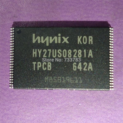 

5pcs/lot HY27US08281A-TPCB HY27US08281A 128Mbit (16Mx8bit / 8Mx16bit) NAND Flash Memory