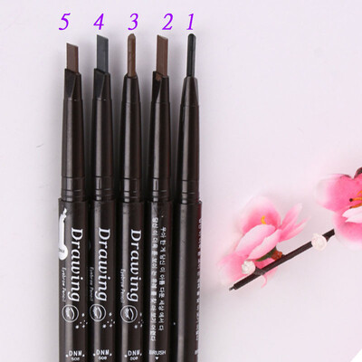 

GDGY double head eyebrow pencil automatically rotating waterproof sweat Long-lasting makeupbrush3D Cosmetic Pen Beauty Tools