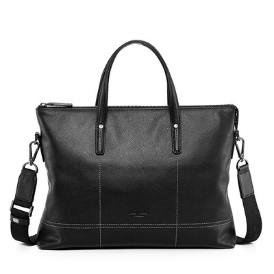 

Pierca card pierre cardin mens bag slung handbag business fashion shoulder bag cross section large capacity mens briefcase JEA106121A black