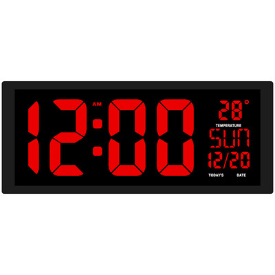 

TXL Alarm Clock Creative Lazy Living Room Wall Clock Perpetual Calendar Calm Large Alarm Clock Wisdom Plus Silver