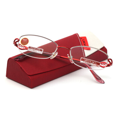 

Sunset red reading glasses men models far&near dual-use progressive multi-focus flower mirror E8106 300 degrees