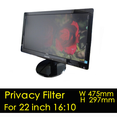 

22 Inch Diagonally MeasuredsizeWxH 187"x1169" 475x297mm Privacy Screen Filter for Widescreen Desktops Anti Glare