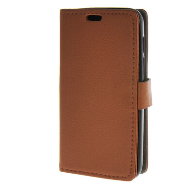 

MOONCASE Чехол для Alcatel одно касание Pixi 3 (4.5") ВЗ-4027 флип кожаный бумажник карты чехол с kickstand Чехол коричневый