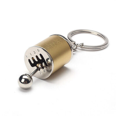 

Металлическая коробка передач Shifter Key Chain Fob Ring для автомобилей 6-скоростная модель Keychain
