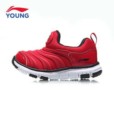 

Li Ning детская обувь детская гусеница детская обувь для мужчин и женщин детская детская спортивная обувь YKAN036-1 Ning snow / Flint blue 30 LI-NING KIDS