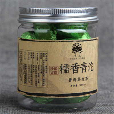 

C-PE144 Чай Yunnan Puerh 100g Зеленый Tuo консервы JGlutinous рис Puer маленький Tuocha Pu er сырой чай Китайский чай