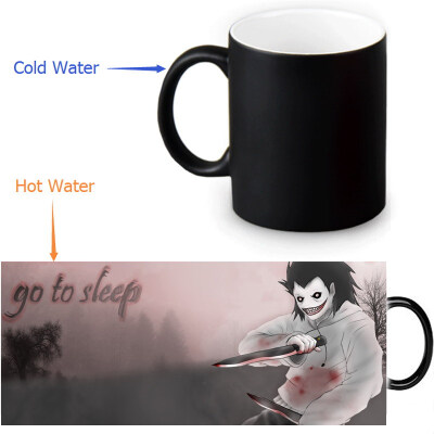 

Jeff The Killer Morphing Mug Color Change Tea Cup Magic Milk Coffee Mug