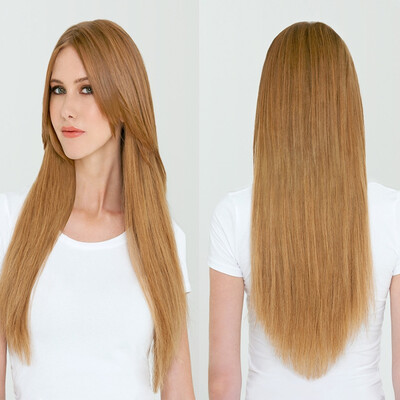 

Nami Hair 4 Bundles Бразильские прямые волосы для волос Blonde Pure Color # 27 Hair Weaves 12 "-26" Толстые концы без пролития Бесплатная доставка