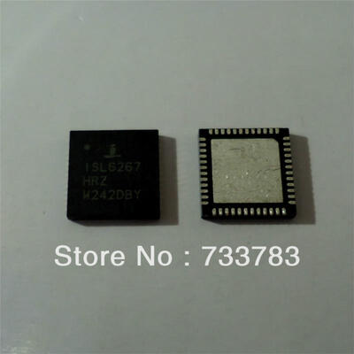 

5pcslot INTERSIL ISL6267HRZ ISL6267 6267HRZ QFN Multiphase PWM Regulator for AMD Fusio Mobile CPUs