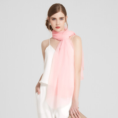 

WILLIAM&KATE silk scarf ladies silk scarf sunscreen beach towel shawl scarf simple fashion solid color wild scarf silk powder