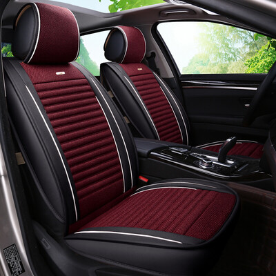 

BOLISH five four seasons GM car seat car seat cushion winter cushion imitation linen health all-inclusive car seat cover car seat cushion business 01 standard black red