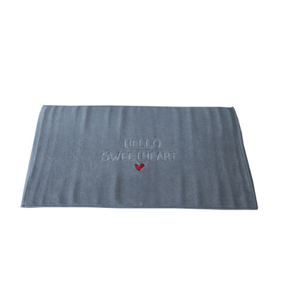 

iDouillet Cotton 100 Towel Rug White&Grey Flamingo pattern Tourst leaves dccorate for bath room kitchen bedroom Washable 5080cm