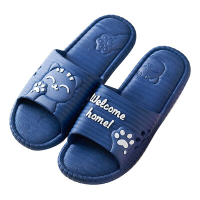 

Youqi four seasons sandals&slippers couple male&female bathroom home non-slip thick plastic PVC shower slippers mens dark blue 44-45 yards for 43-44 feet