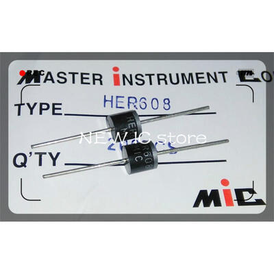 

Free Shipping 20pcs HER608 6A 1000V high efficiency rectifier diode