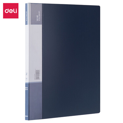 

Deli deli A4 matte single strong folder folder folder dark blue 5111