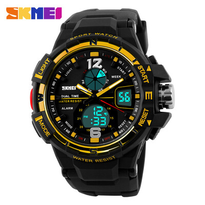 

Mens Fashion Analog-Digital Double Time Sports Watch Dual Time Alarm Stopwatch