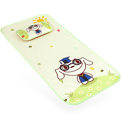 

Jingdong JOY joint name elephant baby elepbaby baby mat baby mat cool pillow set kindergarten children ice silk mat pillow 120X60CM Wang Wang Dr Green