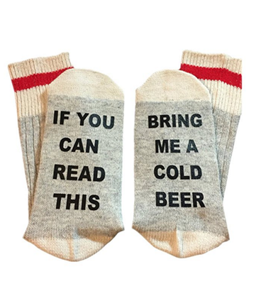 

Novelty Socks with Funny Saying