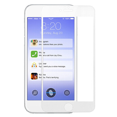 

Buself Full Tempered Glass Premium Ultra HD Clear9H Hard25D CurvedAnti-Scratch Screen Protector Guard for iPhone 6 PlusW