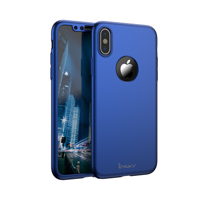 

IPAKY 360 Защитная крышка для тела с корпусом для Apple iPhone X Matte PC Hard Shockproof Ультра тонкая задняя крышка для iPhone X