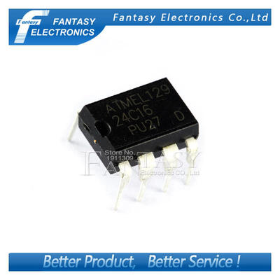 

10PCS AT24C16 DIP 24C16 DIP8 AT24C16-PU27 new and original IC free shipping