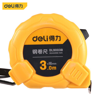 

Deli deli 3m steel tape measure box ruler telescopic ruler meter metric 3m16mm DL9003B