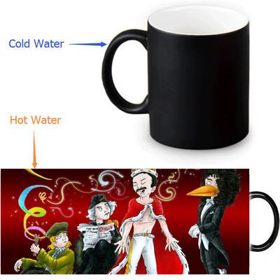 

Queen 350ml12oz Heat Reveal Mug Color Change Coffee Cup Sensitive Morphing Mugs Magic Mug Milk Tea Cups