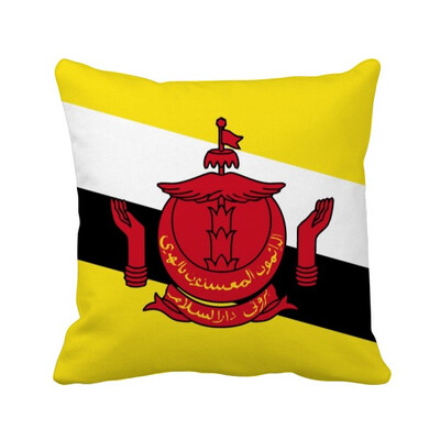 

Brunei National Flag Asia Country Square Throw Pillow Insert Cushion Cover Home Sofa Decor Gift