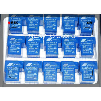 

10pcslot NEW SLA-24VDC-SL-A SLA-24VDC 30A 250VAC SONGLE DIP4 Power supply board relay welding inverter repair parts