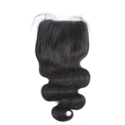 

Osolovely Hair 9A Grade Body Wave Free Part 5x5 Lace Closure Brazilian Human Virgin Hair Medium Brown Swiss Lace With Baby Hair