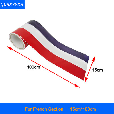 

15cm100cm German France Italy Flag 3 Colors Stripe Decal Bumper Car Body Stickers Auto Accessories
