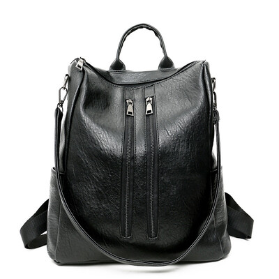 

HANEROU Anti Theft Backpack Women Vintage School Bags Для девочек-подростков Женские кожаные рюкзаки 2018 Новый Sac A Dos Femme En Cuir