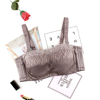 

Xia Weifang tube top bra comfortable casual tube top type BC cup thin section anti-lighting ladies underwear 8689 black B75